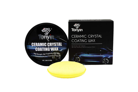 Tonyin Ceramic Crystal Coating Wax 9H Nano Protection | High Gloss Finish | 200g