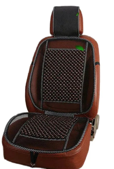 Ergonomic Car Seat Massage Cushion with Stylish Wooden Design