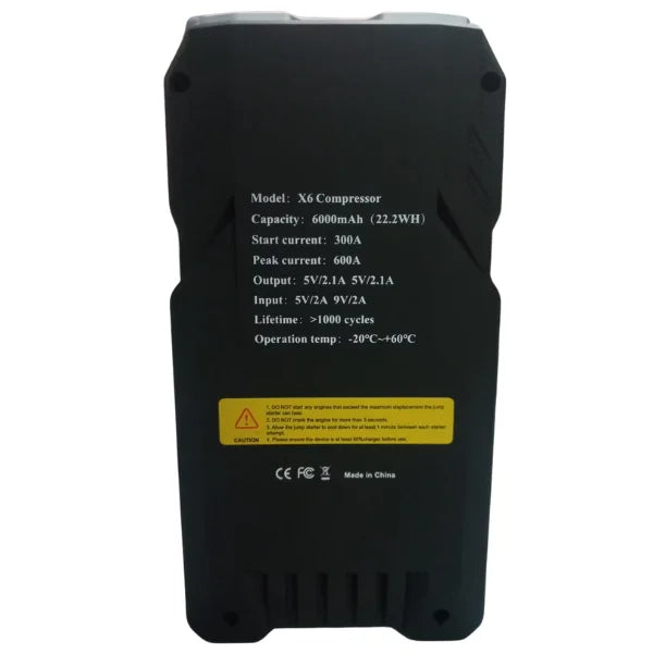 Sogo X6 Powerbank Jump Starter With Air Compressor 3 in 1