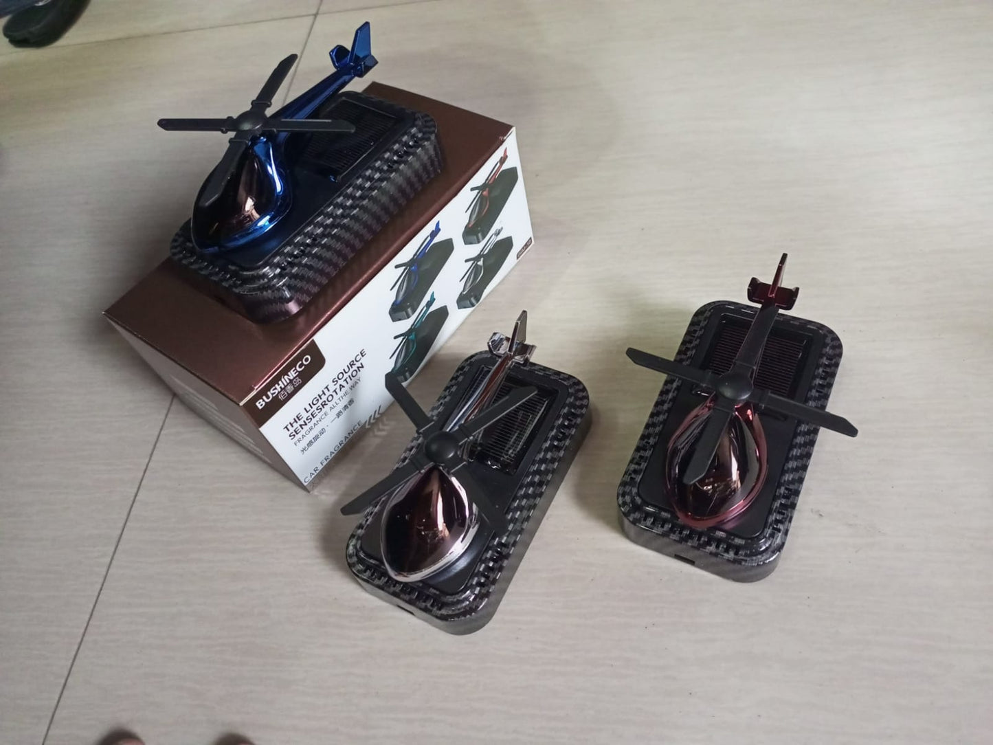 Solar Helicopter air Freshener