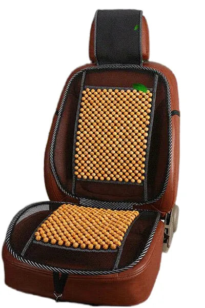 Ergonomic Car Seat Massage Cushion with Stylish Wooden Design